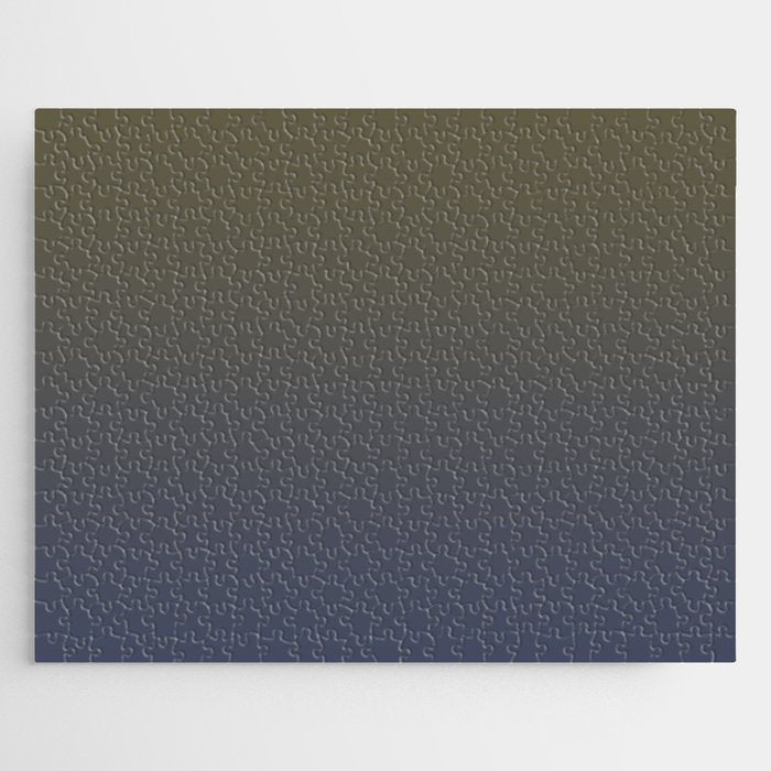 Ombre River Bed Blue Olive Jigsaw Puzzle Gallery Image 1
