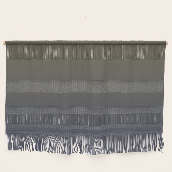 Ombre River Bed Blue Olive Wall Hanging Gallery Image 1
