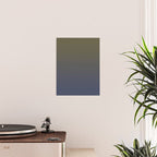 Ombre River Bed Blue Olive Poster Gallery Image 2