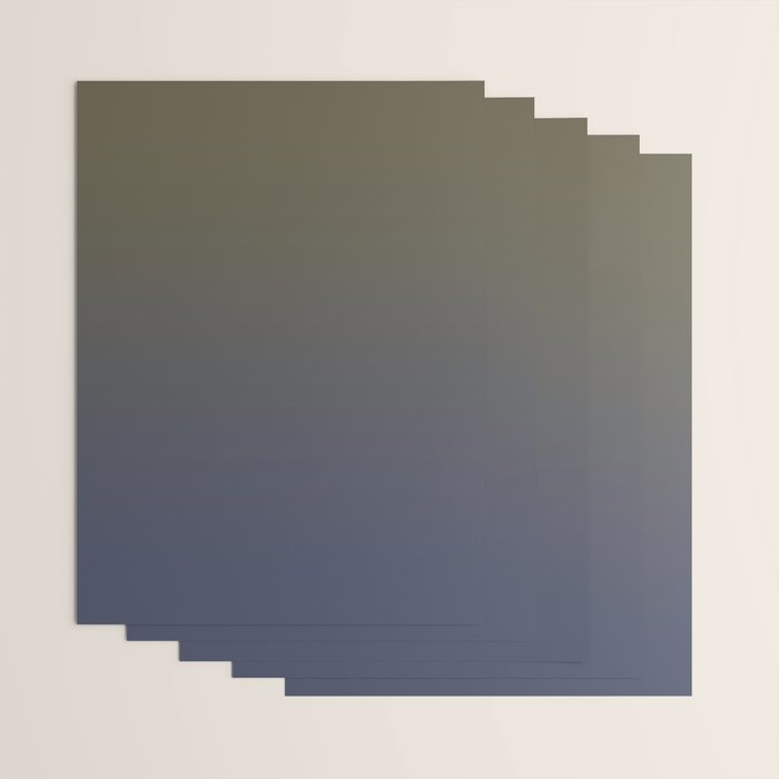 Ombre River Bed Blue Olive Wrapping Paper Gallery Image 3