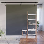 Ombre River Bed Blue Olive Wall Mural Gallery Image 1