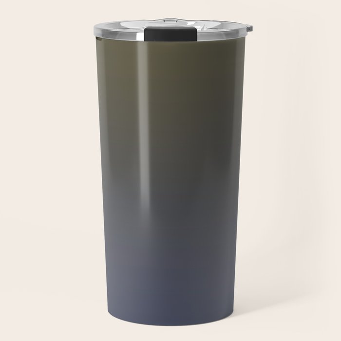 Ombre River Bed Blue Olive Travel Mug Gallery Image 1