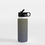 Ombre River Bed Blue Olive Water Bottle Gallery Image 1