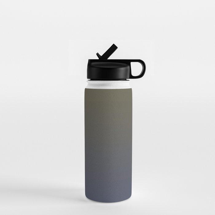 Ombre River Bed Blue Olive Water Bottle Gallery Image 1