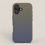 Ombre River Bed Blue Olive iPhone Case Gallery Image 1