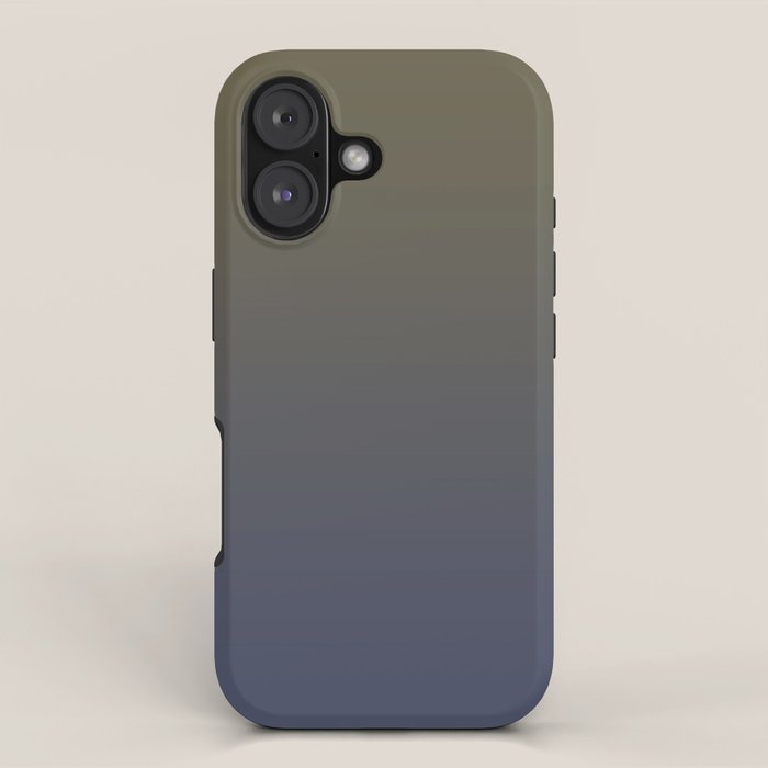 Ombre River Bed Blue Olive iPhone Case Gallery Image 1