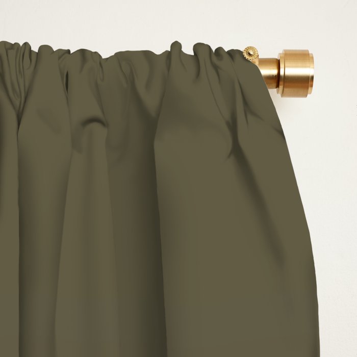 Ombre River Bed Blue Olive Window Curtain Gallery Image 2