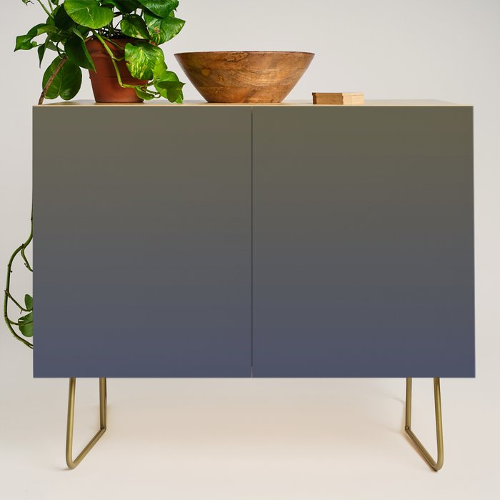 Ombre River Bed Blue Olive Credenza Gallery Image 1