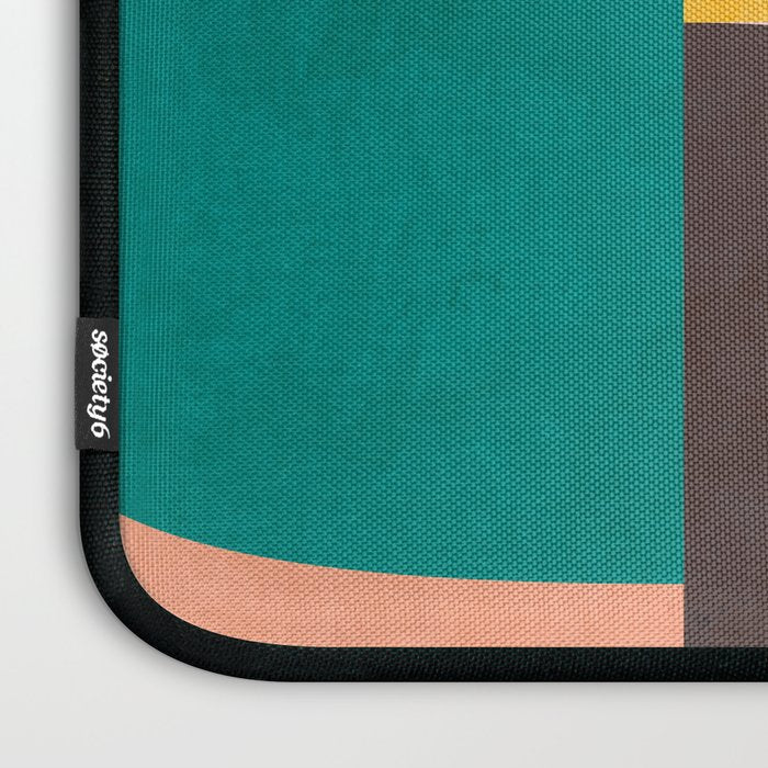 abstract painterly mid century shapes 3 Laptop Sleeve Gallery Image 3