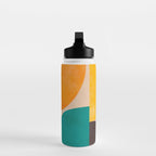 abstract painterly mid century shapes 3 Water Bottle Gallery Image 3