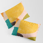 abstract painterly mid century shapes 3 Pillow Sham Gallery Image 3