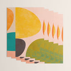 abstract painterly mid century shapes 3 Wrapping Paper Gallery Image 3