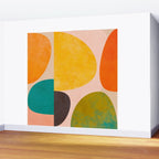 abstract painterly mid century shapes 3 Wall Mural Gallery Image 2