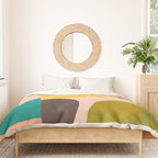 abstract painterly mid century shapes 3 Duvet Cover Gallery Image 3
