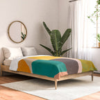 abstract painterly mid century shapes 3 Comforter Gallery Image 2