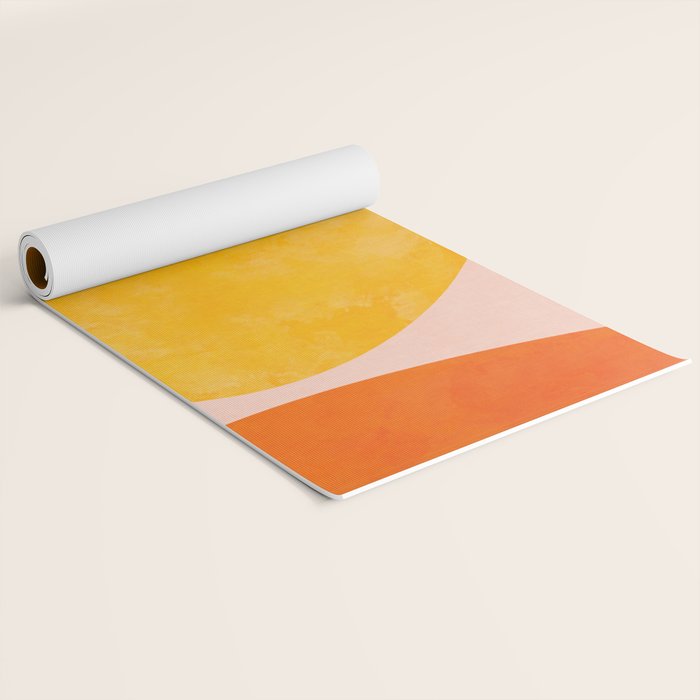 abstract painterly mid century shapes 3 Yoga Mat Gallery Image 2