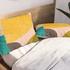 abstract painterly mid century shapes 3 Pillow Sham Gallery Image 2