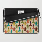 Space Age Rocket Ships - Atomic Age Mid-Century Modern Pattern in Mid Mod Colors on Beige Laptop Sleeve Gallery Image 2