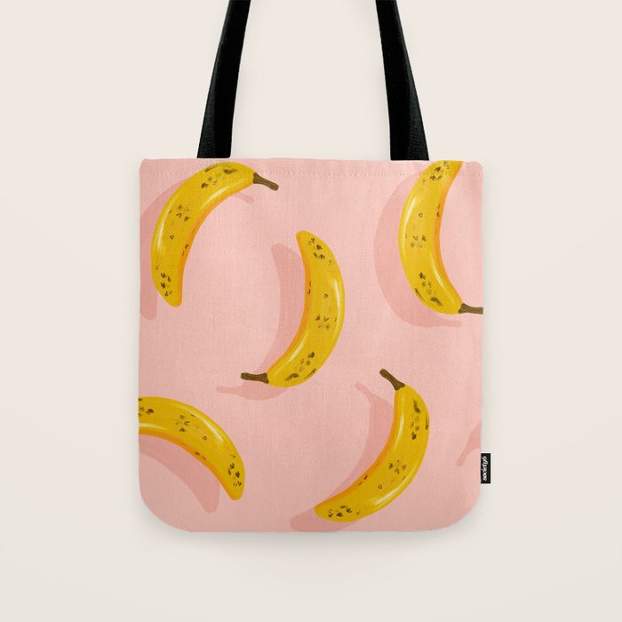 Banana Pattern - Blush Tote Bag Gallery Image 1