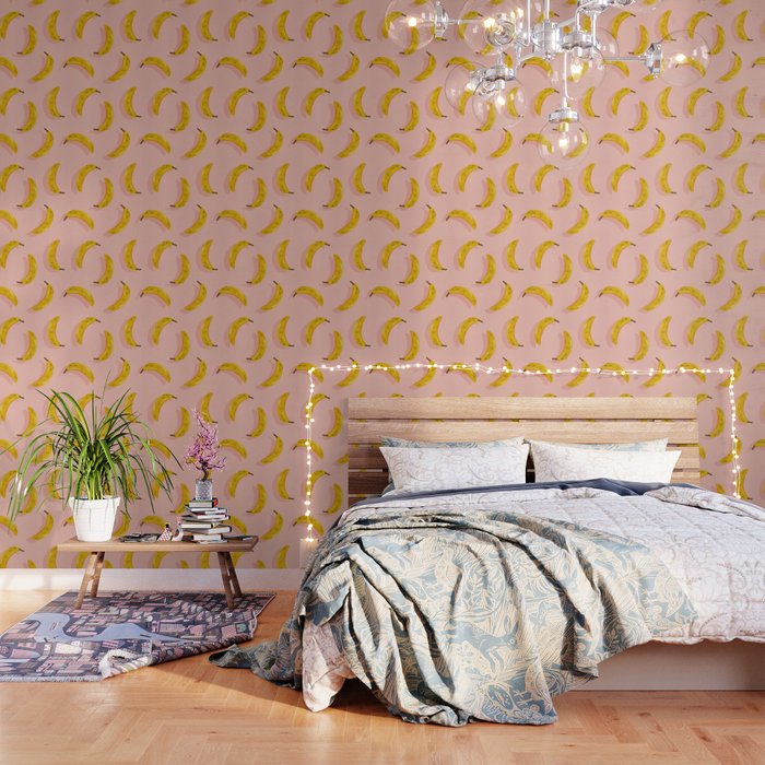 Banana Pattern - Blush Wallpaper Gallery Image 1