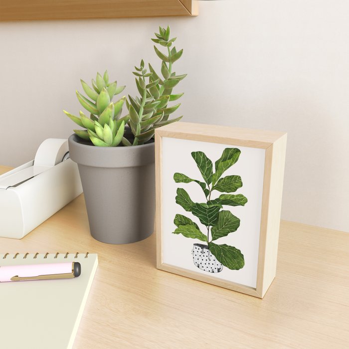 Fiddle leaf fig Tree Mini Art Print Gallery Image 2