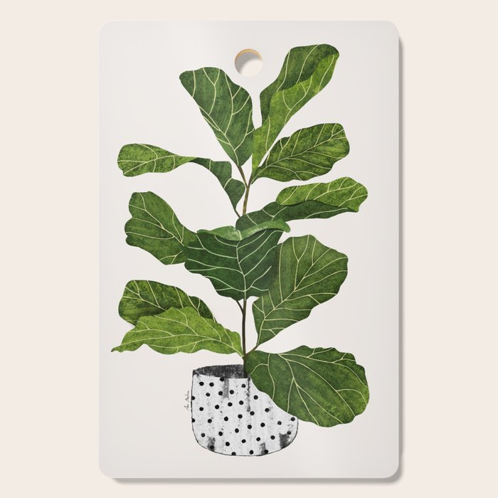 Fiddle leaf fig Tree Cutting Board Gallery Image 1