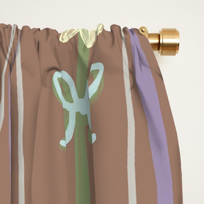 Inspired by PANTONE 17 1230 Mocha Mousse Window Curtain Gallery Image 2