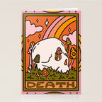 13. Death Tarot Mushroom Stationery Card Gallery Image 2