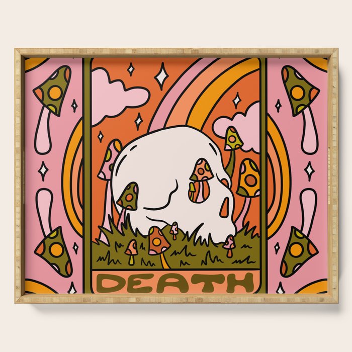 13. Death Tarot Mushroom Serving Tray Gallery Image 1