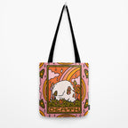 13. Death Tarot Mushroom Tote Bag Gallery Image 2