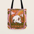 13. Death Tarot Mushroom Tote Bag Gallery Image 1