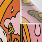 13. Death Tarot Mushroom Wall Tapestry Gallery Image 3
