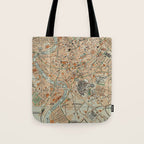 Vintage Map of Rome Italy (1911) Tote Bag Gallery Image 1