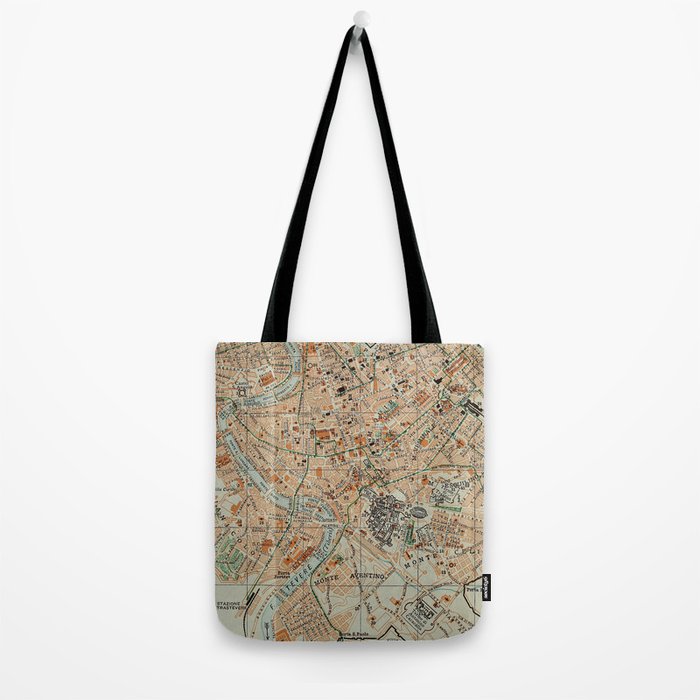 Vintage Map of Rome Italy (1911) Tote Bag Gallery Image 2
