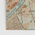 Vintage Map of Rome Italy (1911) Poster Gallery Image 3