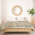 Vintage Map of Rome Italy (1911) Duvet Cover Gallery Image 3