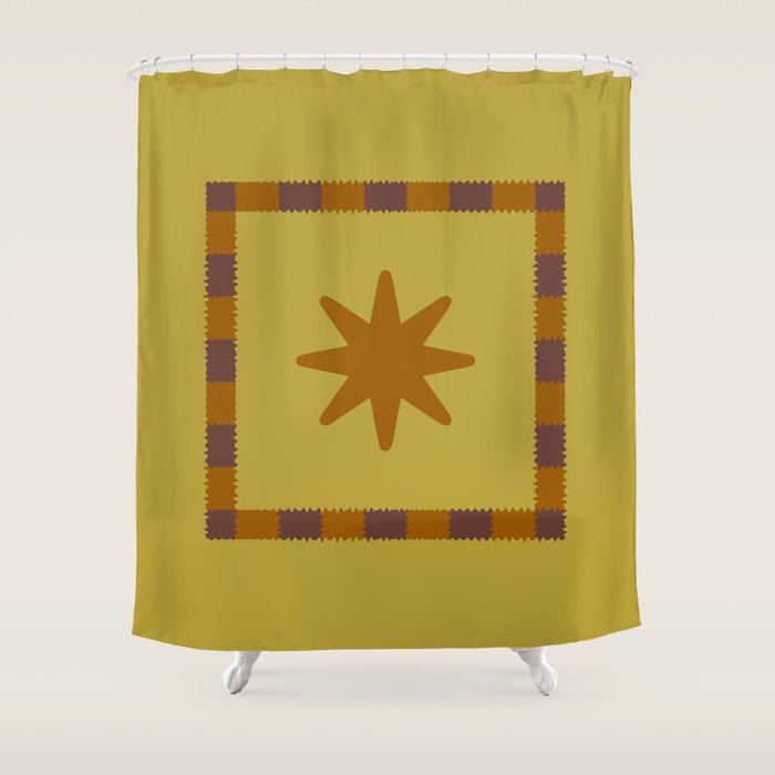 Vibrant Star Shower Curtain Gallery Image 1