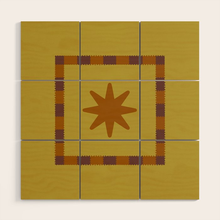 Vibrant Star Wood Wall Art Gallery Image 1