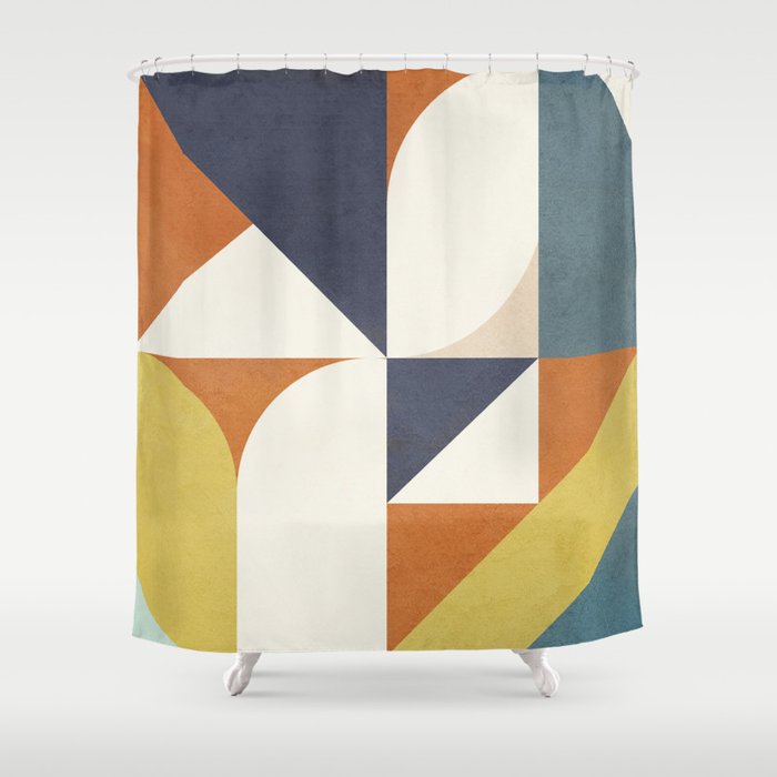 Attached Abstraction 05 Shower Curtain Gallery Image 1