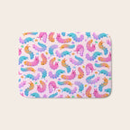 Sour velvet worm and Gummy water bear Bath Mat Gallery Image 1