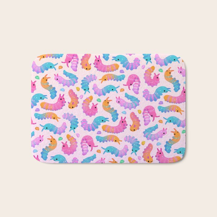Sour velvet worm and Gummy water bear Bath Mat Gallery Image 1