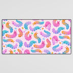 Sour velvet worm and Gummy water bear Desk Mat Gallery Image 3