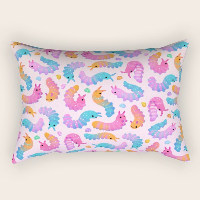Sour velvet worm and Gummy water bear Rectangular Pillow Gallery Image 1