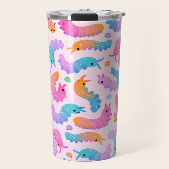 Sour velvet worm and Gummy water bear Travel Mug Gallery Image 1