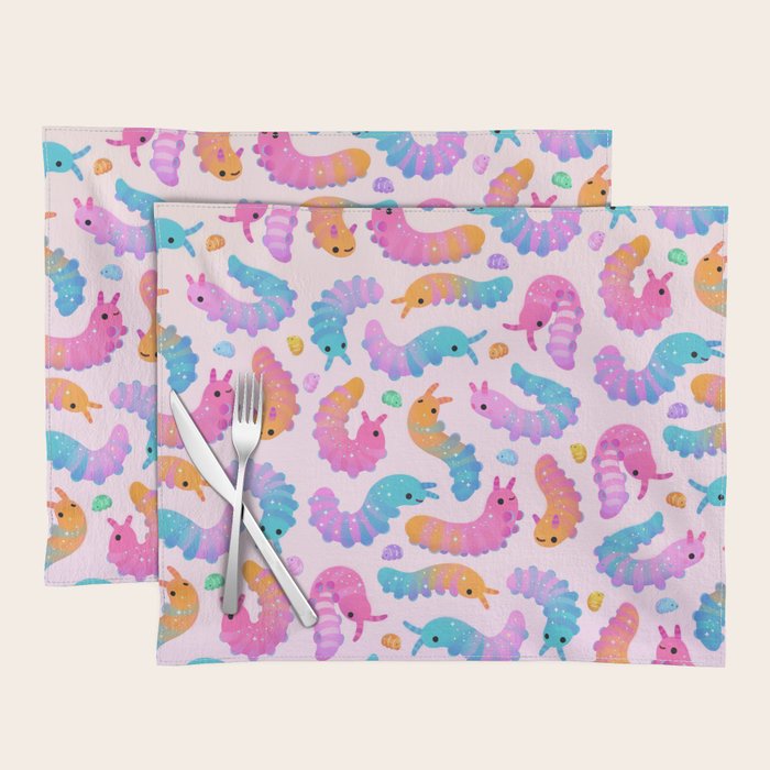 Sour velvet worm and Gummy water bear Placemat Gallery Image 1