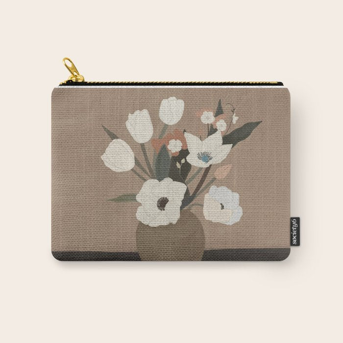 Gently Flowers Carry All Pouch Gallery Image 1