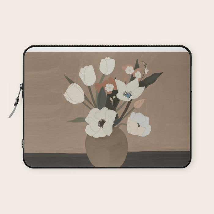 Gently Flowers Laptop Sleeve Gallery Image 1