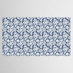 Ocean Floor Nautical Shells Navy Blue Tablecloth Gallery Image 2