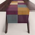 Bold Autumn Checks Pattern - Large XIII Table Runner Gallery Image 1