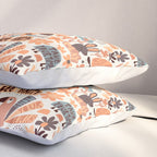 Playful Meadow Cute Animals with Motivational Affirmations - Groovy Flower Child Pillow Sham Gallery Image 3